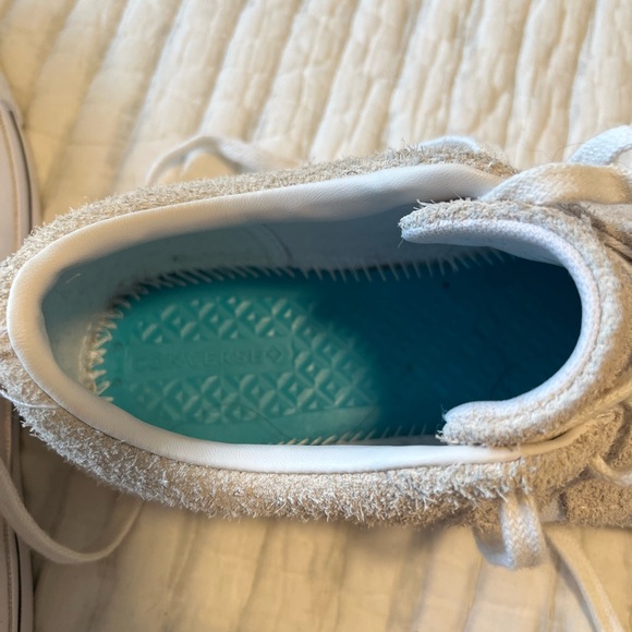 Converse One Star White Suede Tennis Shoe - Picture 8 of 9